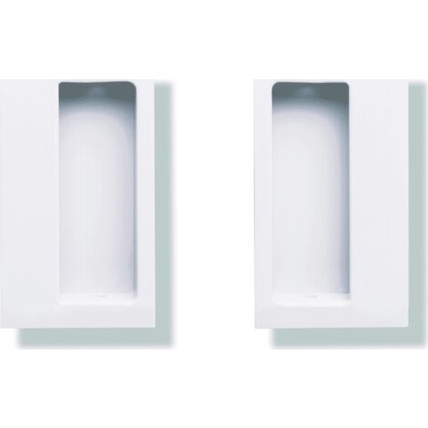 HEWI Einlaßmuschel,  Einlaßm. 90 x 42mm, , Einlaßt. 15mm,  reinweiß