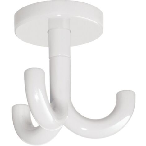 HEWI Gancio a soffitto a 3 rami - Bianco puro - 477.80.050