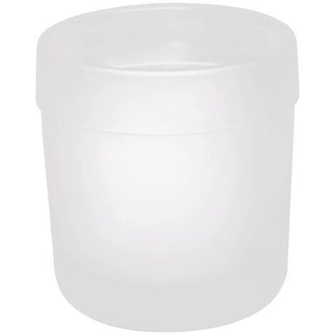 HEWI Glasbecher Serie 477 flachbodig, matt weiß