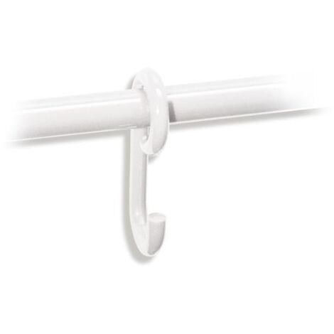HEWI Haken Serie 477 verschiebbar auf Stange d:33mm,  reinweiß