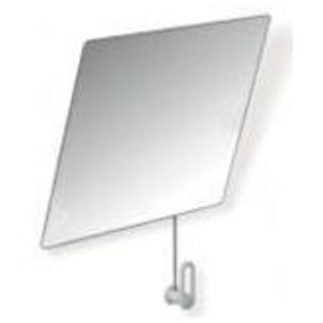 HEWI Kippspiegel Serie 801 mit Seilumlenkung B 600mm H 540mm reinweiß