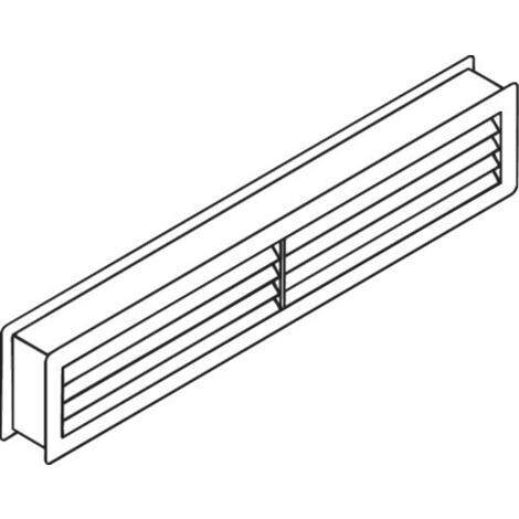 HEWI Lüftungsgitter aus Polystyrol,  tiefschwz