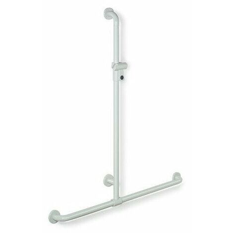 Hewi SERIE 801 corrimano per doccia perpendicolare 110cm wa 762mm nero profondo