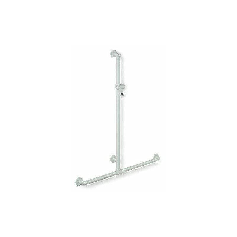 

SERIE 801 pasamanos de ducha perpendicular 1100mm horizontal 962mm verde manzana - Hewi