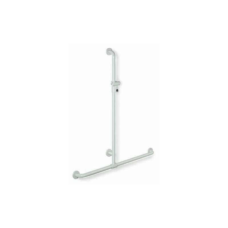 

SERIE 801 pasamanos de ducha perpendicular 110cm horizontal 1184mm acero azul - Hewi