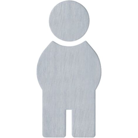 HEWI Symbole Homme 710XA.150.1 Acier inoxydable Couleur n° XA ( 3000206438 )