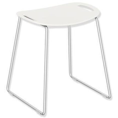 Hewi System 900 Duschhocker 950.51.300XA98 489 x 507 x 428 mm, Sitzfläche signalweiß