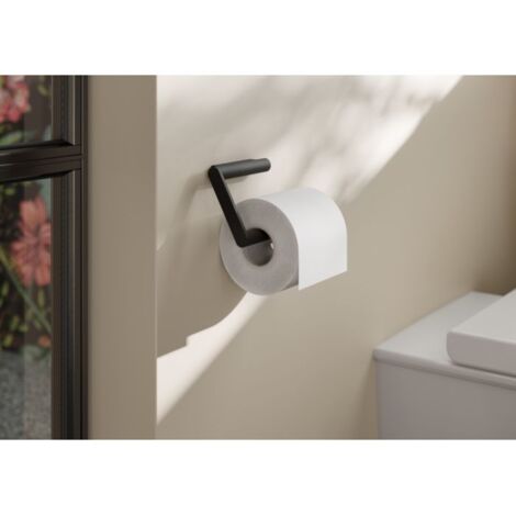 HEWI System 900 WC-Papierhalter 900.21.00060 DC  Edelstahl, pulverbeschichtet, schwarz tiefmatt