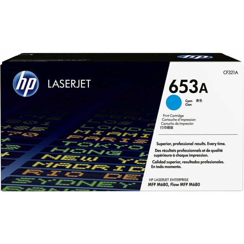 Hp 653A Cyan Standard Capacity Toner 16.5K pages for Color LaserJet Enterprise m