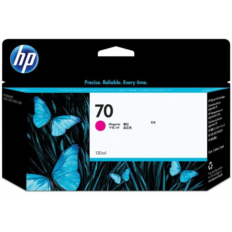 Hp 70 Magenta Standard Capacity Ink Cartridge 130ml - C9453A