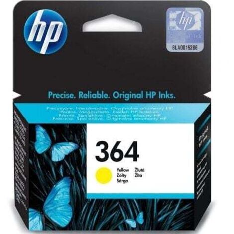 Hewlett Packard HP 364 - Gelb - Original - Tintenpatrone - für Deskjet 35XX, Photosmart 55XX, 55XX B111, 65XX, 65XX B211, 7510 C311, 7520, eStation C510 (CB320EEABE)