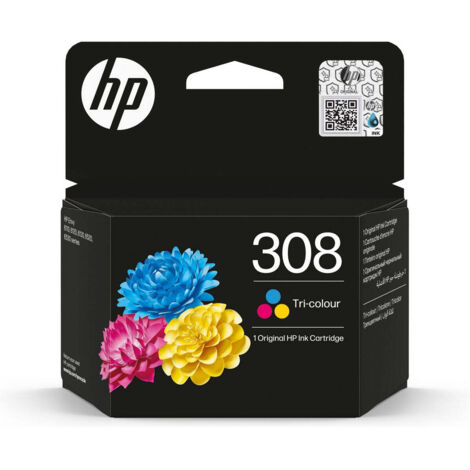 Hewlett Packard HP Original 308 Druckerpatrone 3-farbig C/M/Y (7FP20UECE1) für ca. 120 Seiten Instant Ink