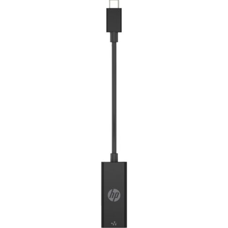 hewlett-packard HP USB-C RJ45 Adaptateur Noir Compact