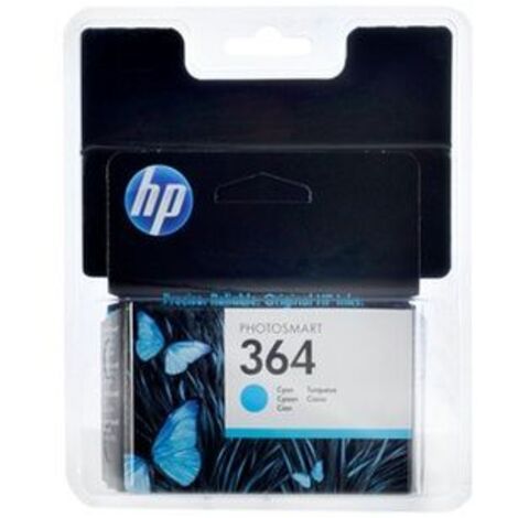 Hewlett Packard Tintenkartusche Photosmart B8550, C5380, D5460, CB318EE301, cyan, No.364, 30