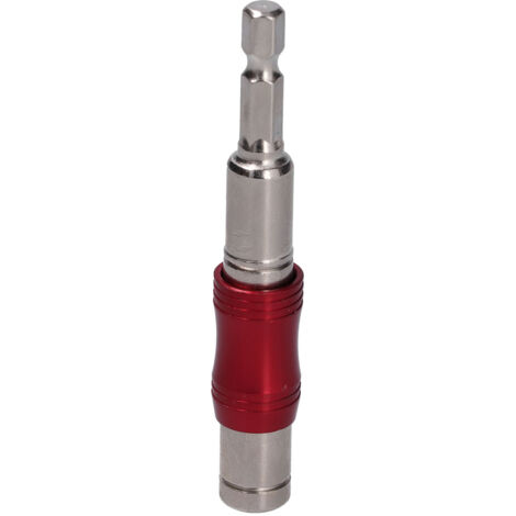 Hex Bit Tip Holder Chrome Vanadium Steel Self Locking Multi Angle Extension Rod for Electric Drill Screwdriver(Red Silver )