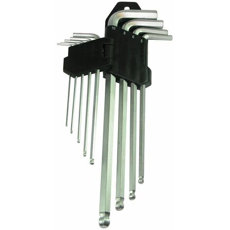 Silverline Imperial Hex Allen Key Expert Set Allan Alan Alen 10 Piece 1//16/"-3//8/"