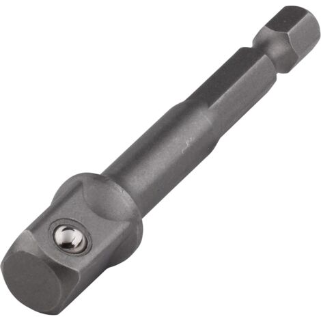 Hex to Square Socket Adapter, 3/8" (65mm) Drill/Driver Adapter