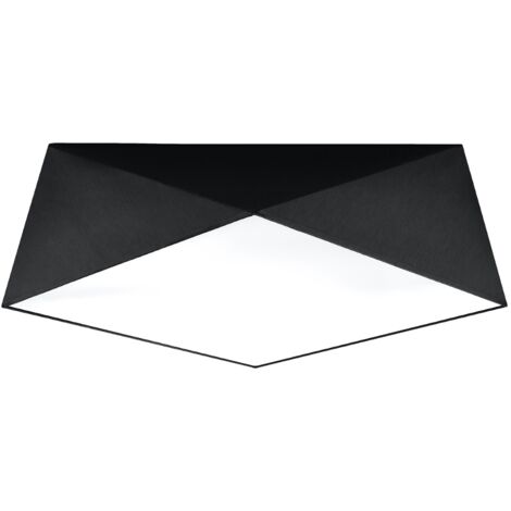 HEXA 45 schwarze Deckenleuchte