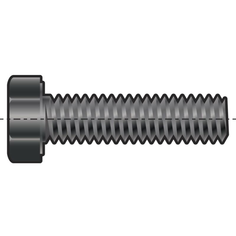 Qualfast M16X50 Hex Head Set Screw (GR-8.8)- you get 5