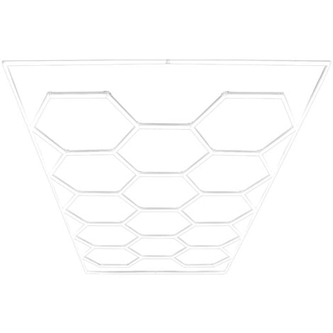 Hexagon LED Lampe 14 Leuchten & Gestell Garage Werkstatt Wand & Decken Waben