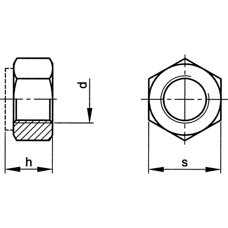 M16 Locknut n/m Insert High A4- you get 5 - Qualfast