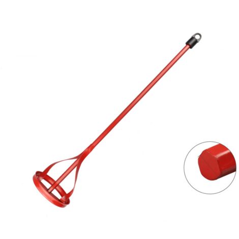 Hexagonal Handle Paint Mixer - 42cm Paint Mixer for Electric Drills - Concrete Cement Plaster Bonded Mortar Mixer (Hexagonal Handle, M8)