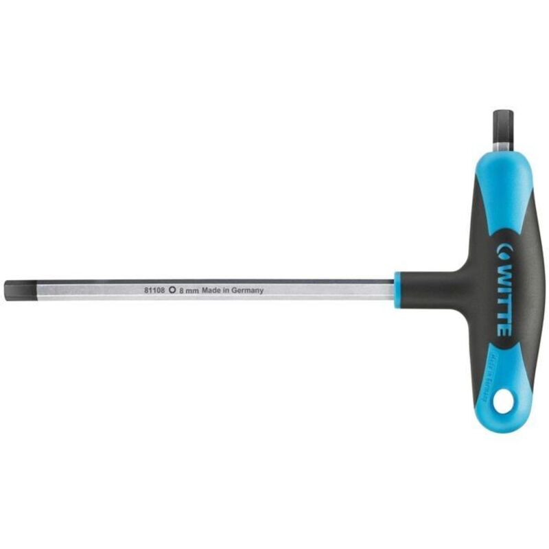 Hexagonal T Key - Witte - Double Shaft - SW5 - Length 200 mm - Black - Alloy Steel - Precision