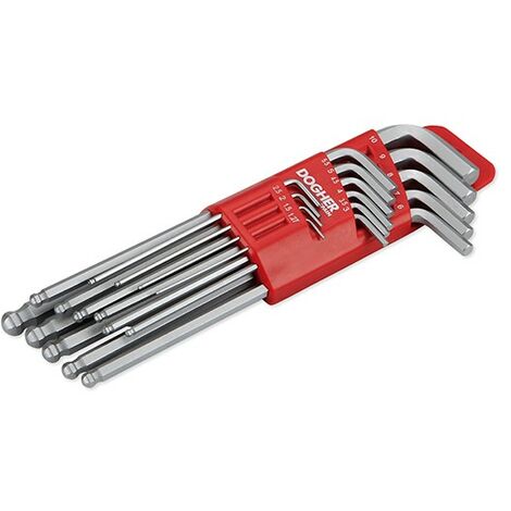 Hexagone rouge XL 15pcs 1.27-10 set de clés à fourche  DOGHER 605-089