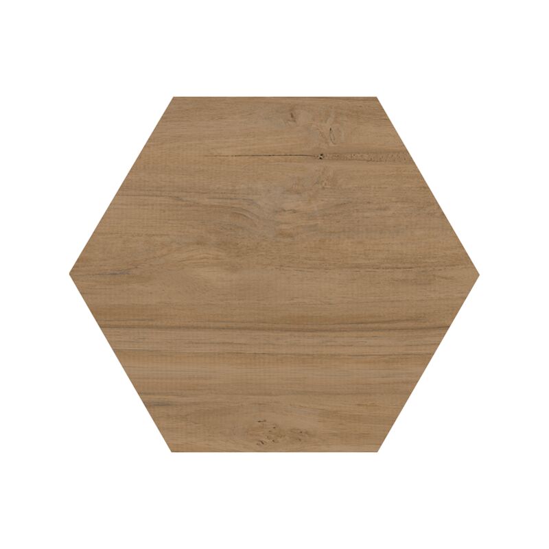Carrelage sol / mur hexagonal effet bois grand format HEXAGONO BELICE NATURAL