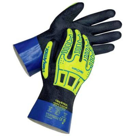 HexArmor 6070809 rubiflex S XG27BI Gants pour produits chimiques Taille (gants): 9 EN 388:2016, EN 374-1:2016 ISO 374-1