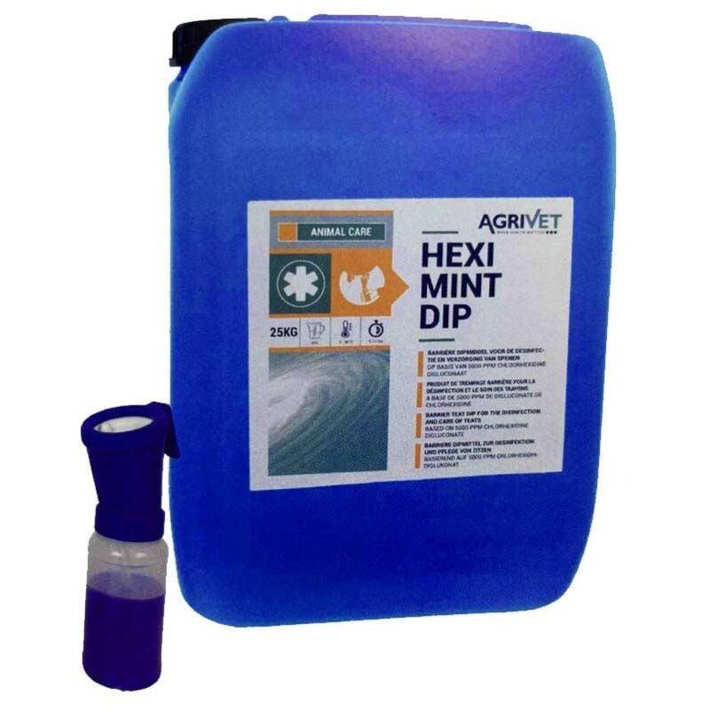 Heximint dip (décontamination et protection de la mamelle après traite)
