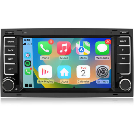 Hexinex 7 pouces 2+64 Go pour VW T5 Multivan Transporter Autoradio Android 13 avec carPlay Navigation GPS RDS et ASP