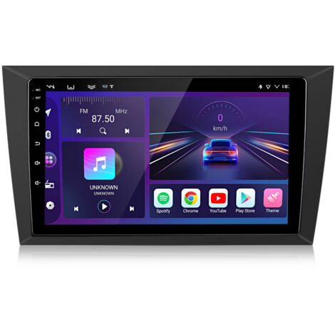 Hexinex Autoradio Octa-core Android 15 de 9 pouces 6 Go + 128 Go avec carPlay GPS RDS, FM commandes au volant et Wi-Fi pour VW Golf 6 VI 2008–2012