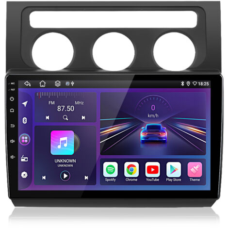 Hexinex Autoradio Pour VW Touran 1T1 1T2 1T3 2003-2010 Android 14 6+ 128 Go GPS CarPlay Wi-Fi
