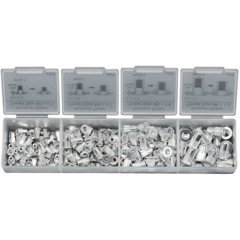 Heyco - ecrous aveugles en coffret plastique