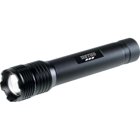 HEYCO Große LED Taschenlampe mit Zoom 900 lm, Cree LED