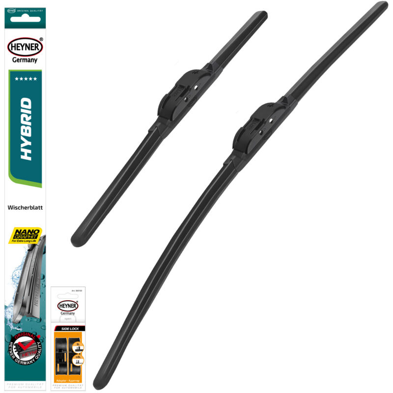 HEYNER® Scheibenwischer komp. mit ALPINA B5 (01.2012 - 12.2016) HYBRID Flachbalkenwischer