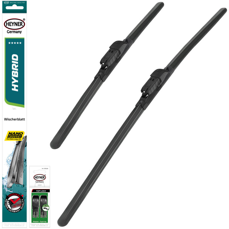 HEYNER® Scheibenwischer komp. mit BYD YUAN / YUAN EV / YUAN PLUS (01.2016 - 03.2026) HYBRID Flachbalkenwischer