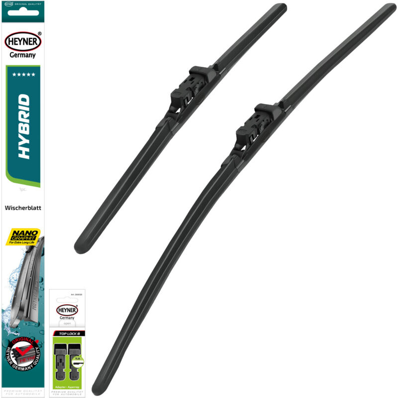 HEYNER® Scheibenwischer komp. mit LADA VESTA (07.2019 - 03.2026) HYBRID Flachbalkenwischer