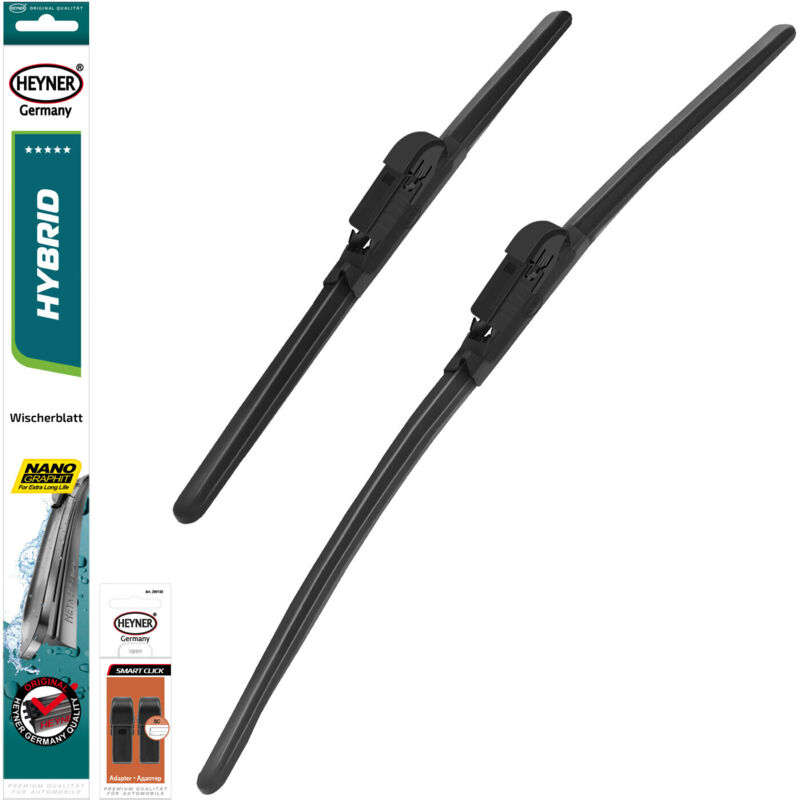 HEYNER® Scheibenwischer komp. mit SMART 1 (06.2022 - 03.2026) HYBRID Flachbalkenwischer