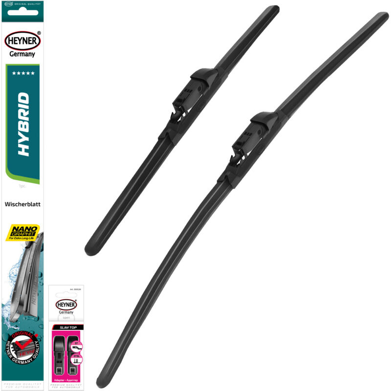 HEYNER® Scheibenwischer komp. mit VW PASSAT CC (12.2011 - 05.2012) HYBRID Flachbalkenwischer