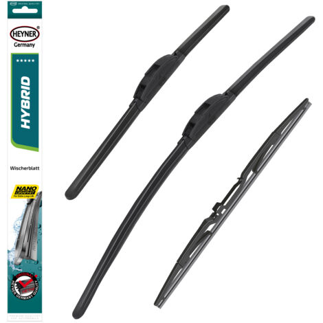 HEYNER® Scheibenwischer mit Heckwischer komp. mit KIA SPORTAGE IV (09.2015 - 09.2022) HYBRID Flachbalkenwischer