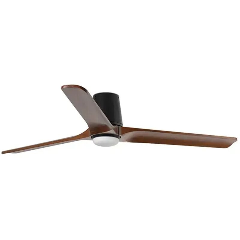 Faro Barcelona - heywood tub l Ventilateur de plafond noir avec lumière 33839-1TW