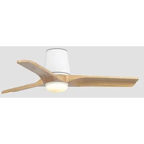 FARO BARCELONA HEYWOOD TUB S Ventilador de techo blanco con luz 33836-1TW