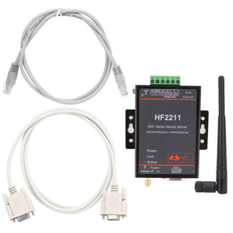 HF2211 Serieller Server RS232/485/422 zu WLAN Ethernet DTU Netzwerkkommunikation 5-36VDC