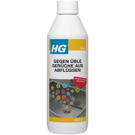 HG Abfluss Geruchsentferner 500 ml gegen üble Gerüche aus Abflüssen
