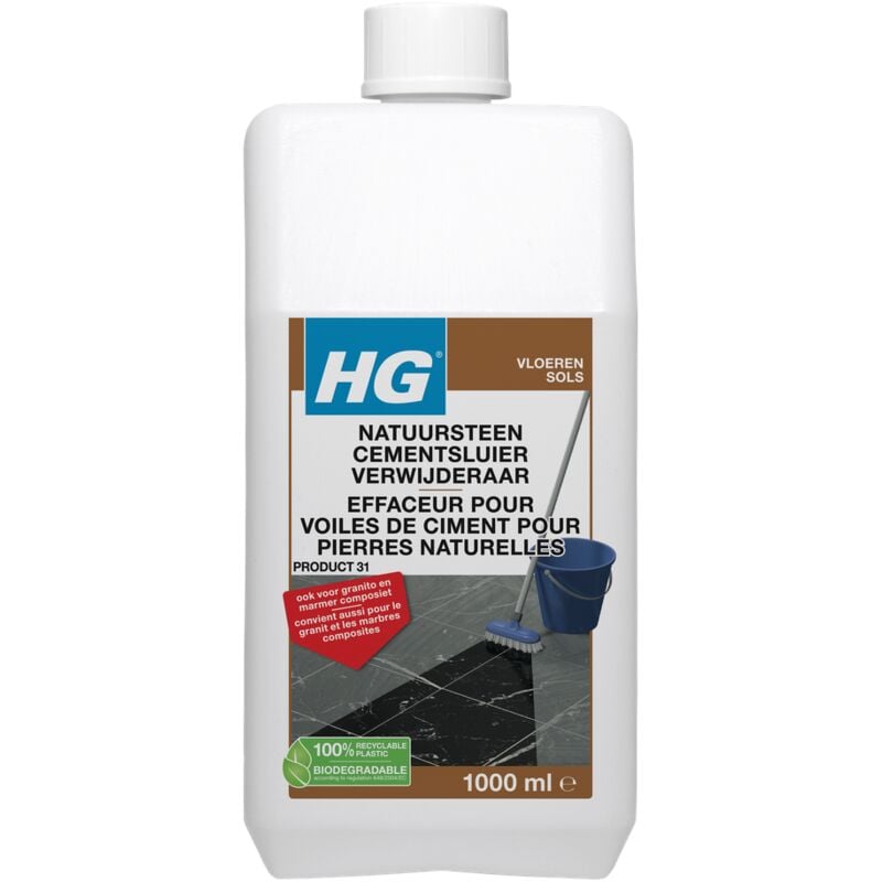 

HG removedor de piedra natural velo de cemento y cal - 1L