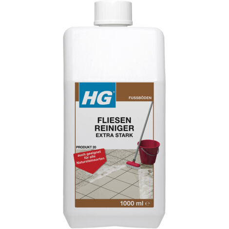 HG Fliesenreiniger extra stark 1 L Fliesen Reiniger Fett- und Schmutzentferner