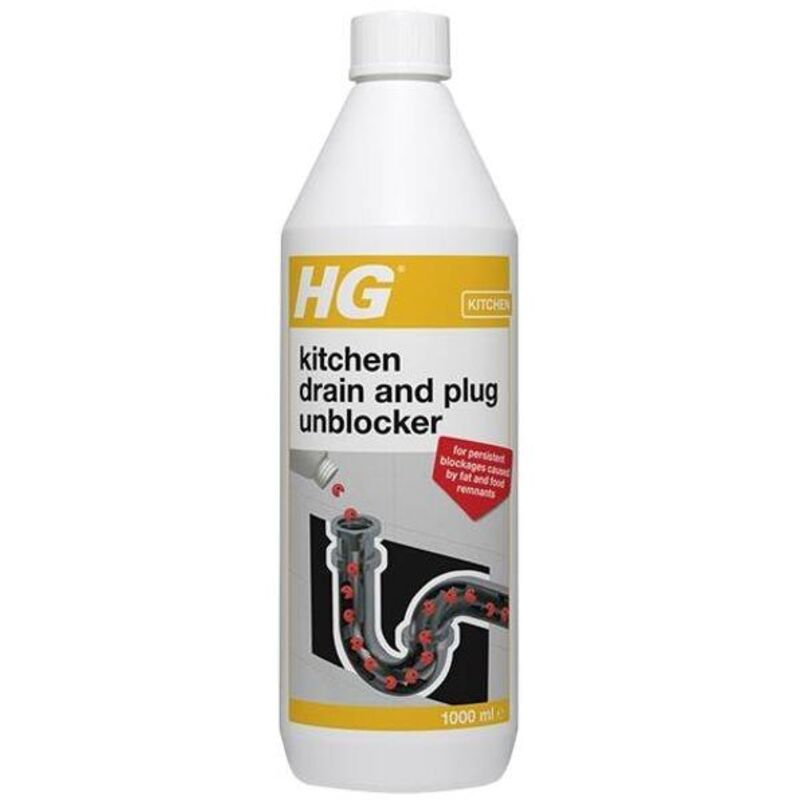 HG - h/g 481100106 Kitchen Drain and Plug Unblocker 1 Litre H/G481100106