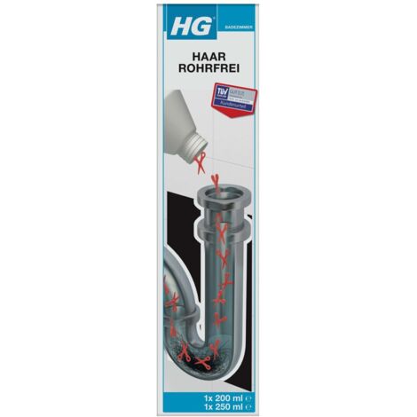 HG Haar Rohrfrei 2-Komponenten 450 ml Abflussreiniger Dusche Badewanne
